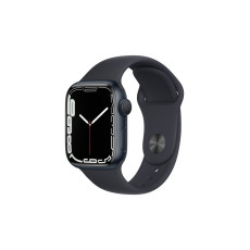 Apple Watch Series 7 GPS, 41mm Midnight Aluminium Case with Midnight Sport Band 